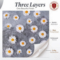 Floral Napkins Paper Disposable Decorative Decoupage Daisies Love 13 in - image 9
