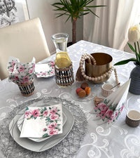 Floral Napkins Paper Disposable Decorative Decoupage Pink Peonies - image 5