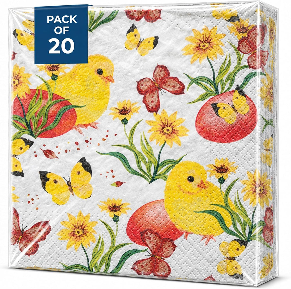 Easter Napkins Paper Disposable Decorative Decoupage Chicklets 13 in