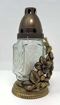 AM Decor Cemetery Memorial Candle | Gravesite Remembrance Decoration| Glass Lantern Europe - image 2