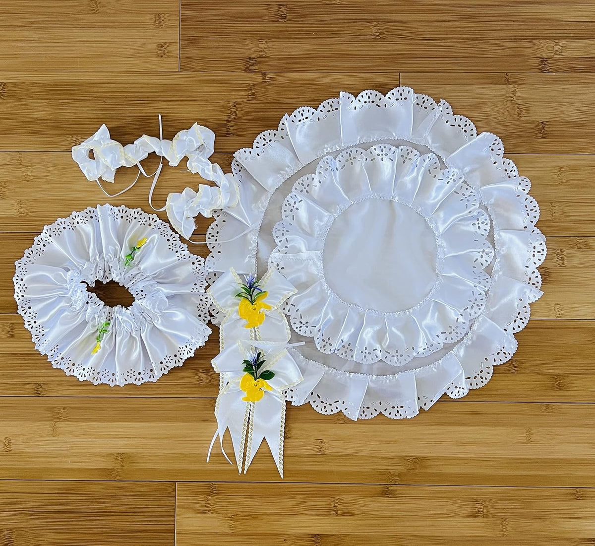AM Décor Easter Doily Basket Cover Kit Polish Traditional Premium Handcrafted Holiday Deco