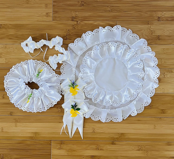 AM Décor Easter Doily Basket Cover Kit Polish Traditional Premium Handcrafted Holiday Deco