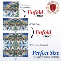 Christmas Napkins Paper Disposable Decorative Decoupage Market 13 in - image 2