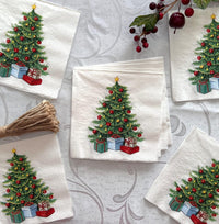 Christmas Napkins Paper Disposable Decorative Decoupage Tree 13 in - image 3