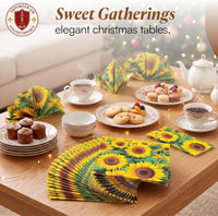 Field of Sunflowers Designer Paper Napkins Fun Napkins for Kids Lunch 13 in - image 9