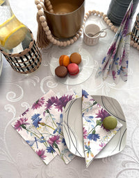 Floral Napkins Paper Disposable Decorative Decoupage Purple Flowers 13 in - image 7