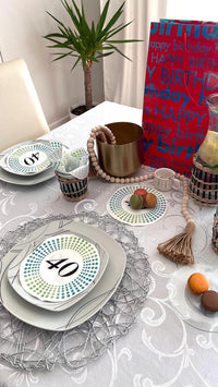 40th Birthday Paper Dinner Napkins Decorative Pretty Cocktail Napkins Round - image 3
