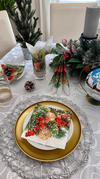 Spruce Composition Vintage Napkins for Decoupage Luncheon Napkins 20 Count - image 7