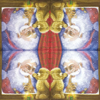 Christmas Napkins Paper Disposable Decorative Decoupage Surprise from Santa - image 3