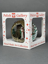 Christmas Ornament, Nativity Scene, Glass Ball 5-inch (Cottage Gold Sparkle, 120mm) - image 7