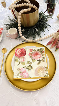 Easter Napkins Paper Disposable Decorative Decoupage Floral Rosalia 13 in - image 2