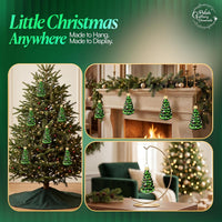 Mini Glass Christmas Ornaments Ball Hand Blown, Christmas Tree 2 in - image 2