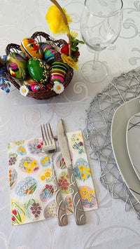 AM Décor Easter Dinner Napkins 20 Count Soft 3-Ply Tissue Servilities,13" x 13" (Unfolded) - image 3