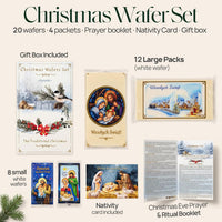 Oplatek Traditional Polish Christmas Oplatki Wafers 20 Pack Large and Small - image 3
