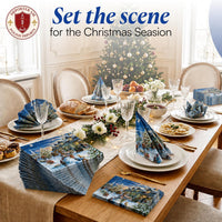 Christmas Napkins Paper Disposable Decorative Decoupage Market 13 in - image 4
