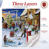 Christmas Napkins Paper Disposable Decorative Decoupage Postmail 13 in - image 5