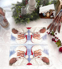 Christmas Napkins Paper Disposable Decorative Decoupage Santa 13 in - image 2