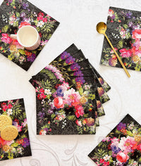 Easter Napkins Paper Disposable Decorative Decoupage Roses on Velvet 13 in - image 3