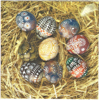 Easter Napkins Paper Disposable Decorative Decoupage Eggs on Straw 13 in - image 7