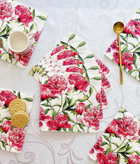 Floral Napkins Paper Disposable Decorative Decoupage Pink Peony Flowers - image 2