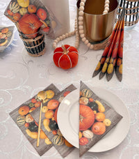 Halloween Napkins Paper Disposable Decorative Decoupage Fall Pumpkin 13 in - image 3