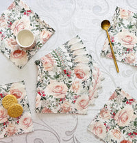 Easter Napkins Paper Disposable Decorative Decoupage Gorgeous Roses 13 in - image 3