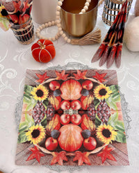 Autumn Treasures Beautiful Napkins Dinner Napkins Disposable Decorative - image 4
